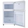 Refurbished electriQ eiQUCRETROFFWHT Freestanding 80 Litre 70/30 Retro Fridge Freezer White