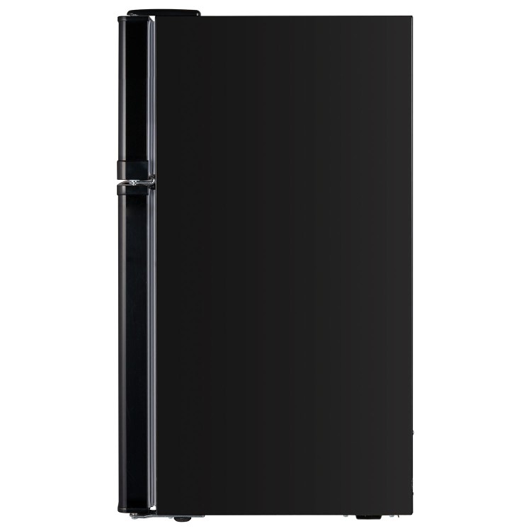 electriQ 80 Litre Under Counter Freestanding Fridge Freezer - Black