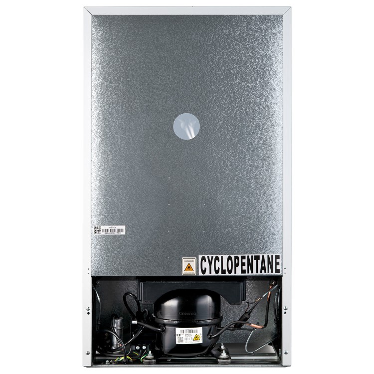 Refurbished electriQ eiQUFFW Freestanding 80 Litre 70/30 Under Counter Fridge Freezer White