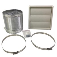 Universal Kitchen Cooker Hood Extractor Fan Vent Ducting Kit 3m Flexible - for 150mm Air Outlet