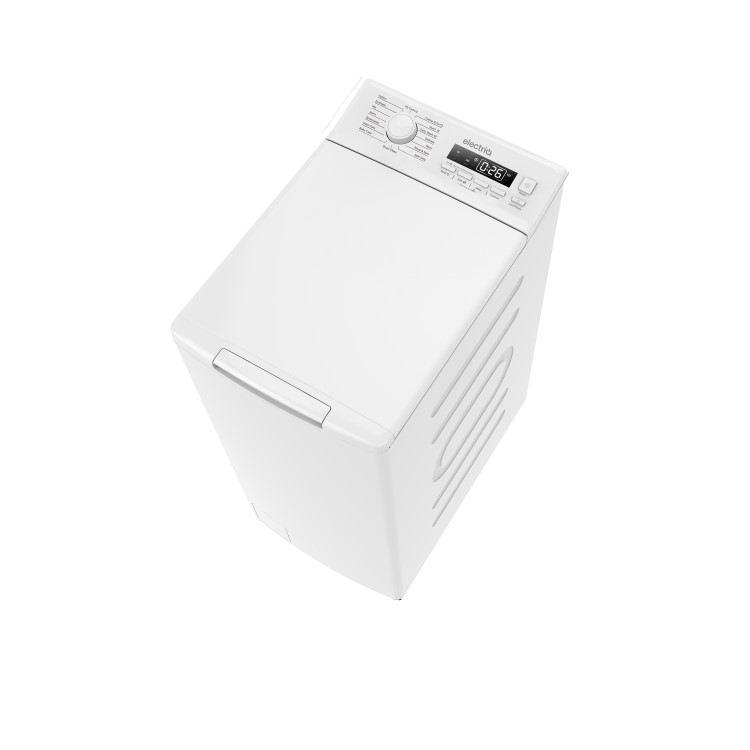 GRADE A2 - electriQ EIQWMTL75 7.5kg 1200rpm Freestanding Top Loading Washing Machine - White