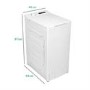 Refurbished electriQ 8kg 1300rpm Freestanding Top Loading Washing Machine - White