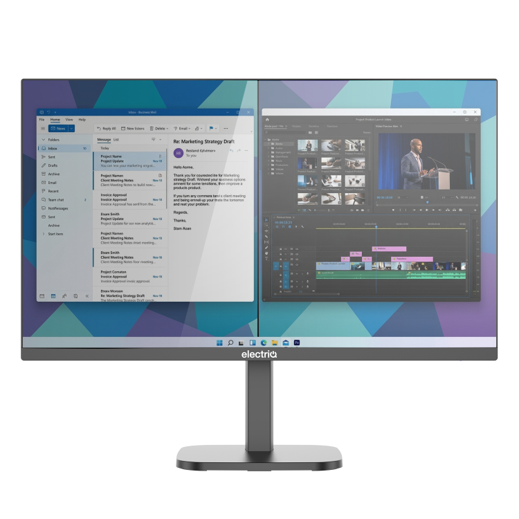 electriQ 27" IPS Full HD 144Hz 65W USB-C Monitor