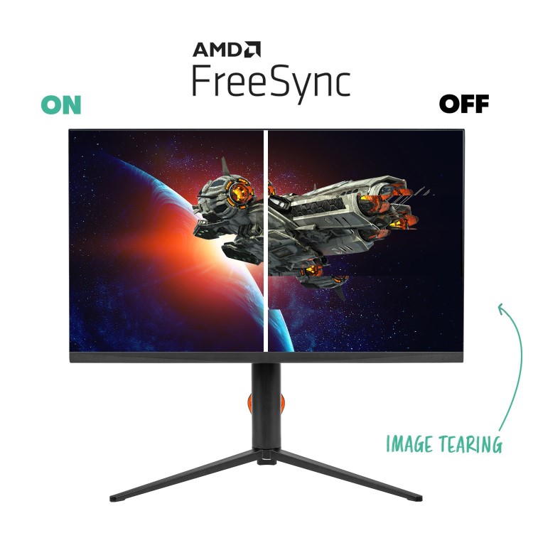 electriQ 27 UHD160FHD320I 27" IPS Dual Hz UHD 4K 160Hz Full HD 320Hz 0.5ms Gaming Monitor