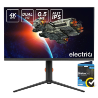 electriQ 27 UHD160FHD320I 27" IPS Dual Hz UHD 4K 160Hz Full HD 320Hz 0.5ms Gaming Monitor
