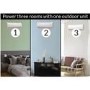 electrIQ 3 x 9000 BTU Wall Mounted Air Conditioner with Heating Function
