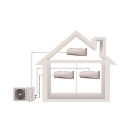 electrIQ 3 x 9000 BTU Wall Mounted Air Conditioner with Heating Function