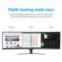 GRADE A2 - electriQ 49" QLED Double FHD Super UltraWide FreeSync HDR Curved Monitor