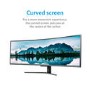 GRADE A2 - electriQ 49" QLED Double FHD Super UltraWide FreeSync HDR Curved Monitor