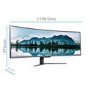 GRADE A2 - electriQ 49" QLED Double FHD Super UltraWide FreeSync HDR Curved Monitor