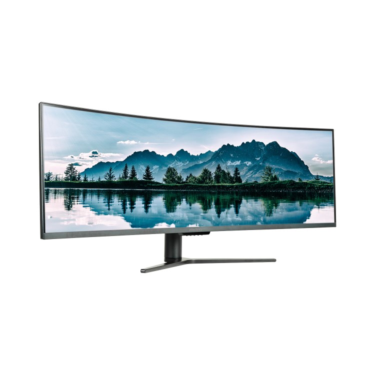 GRADE A2 - electriQ 49" QLED Double FHD Super UltraWide FreeSync HDR Curved Monitor