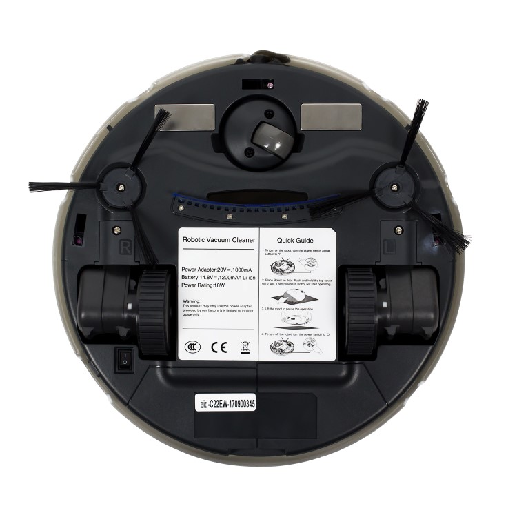 GRADE A1 - electriQ Pet Robot Vacuum Cleaner with WIFI Smart App & HEPA Filter