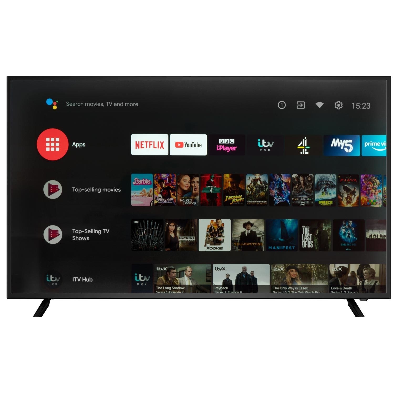 ElectriQ 55 inch 4K Dolby Vision Atmos Google Android TV Freeview
