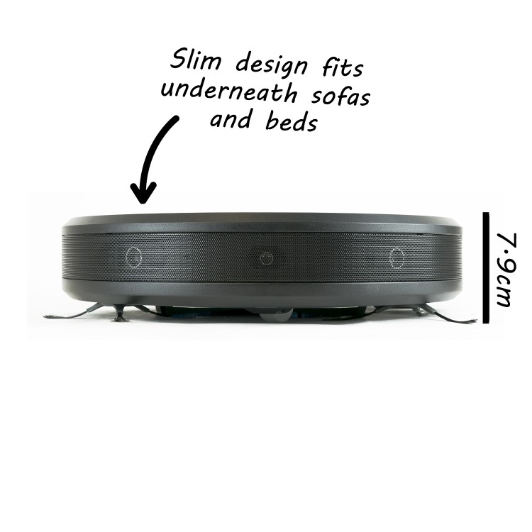 GRADE A2 - electriQ eiQ-R900M Pet Robot Vacuum Cleaner with Wet Mop & HEPA Filter