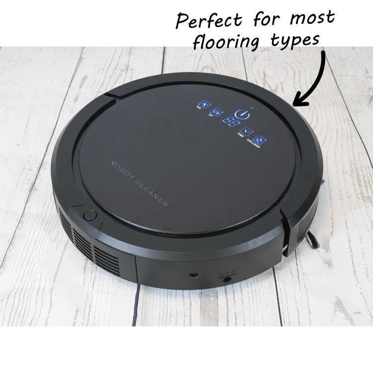 GRADE A2 - electriQ eiQ-R900M Pet Robot Vacuum Cleaner with Wet Mop & HEPA Filter