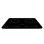 GRADE A1 - electriQ Portable Touch Control Dual Zone Induction Hob Black