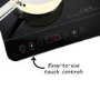 GRADE A1 - electriQ Portable Touch Control Dual Zone Induction Hob Black