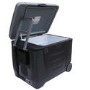electriQ 45L Large Electric Plug In Portable Cool Box in Black with Wheels and Mains/12V Car Adapter