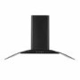 electriQ 70cm Curved Glass Chimney Cooker Hood - Black