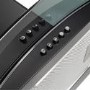 electriQ 70cm Curved Glass Chimney Cooker Hood - Black