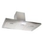 electriQ 90cm Slimline Push Button Control Cooker Hood - Stainless Steel