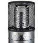 electriQ Outdoor Freestanding Bullet Gas Heater - Stainless Steel