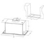 electriQ 52cm Canopy Cooker Hood - White