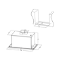 electriQ 70cm Canopy Cooker Hood - Stainless Steel