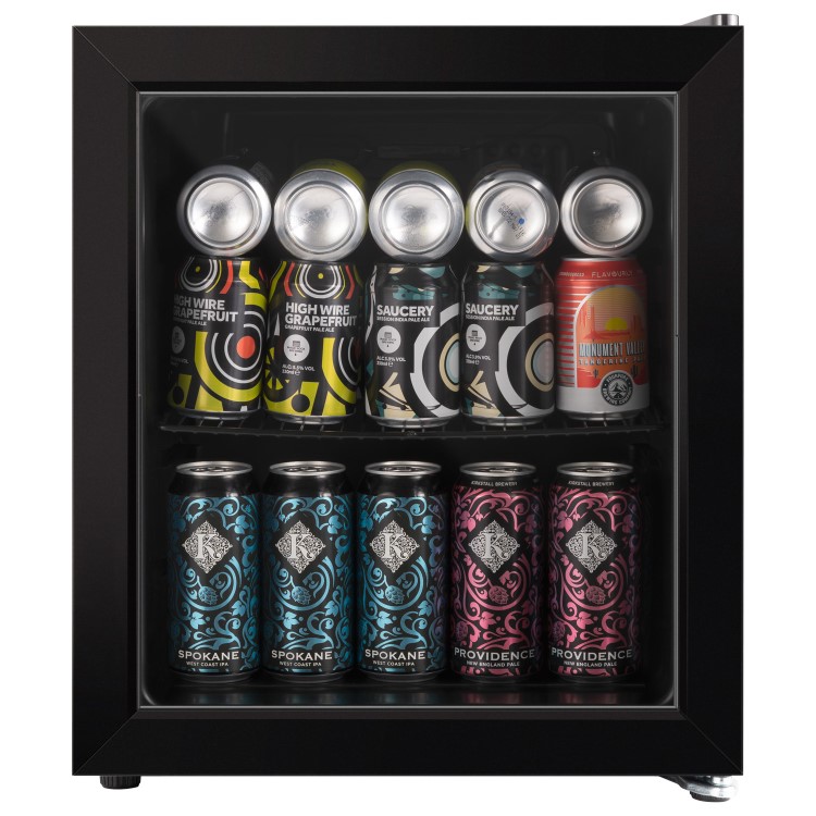 electriQ 48 Litre Drinks Fridge - Black