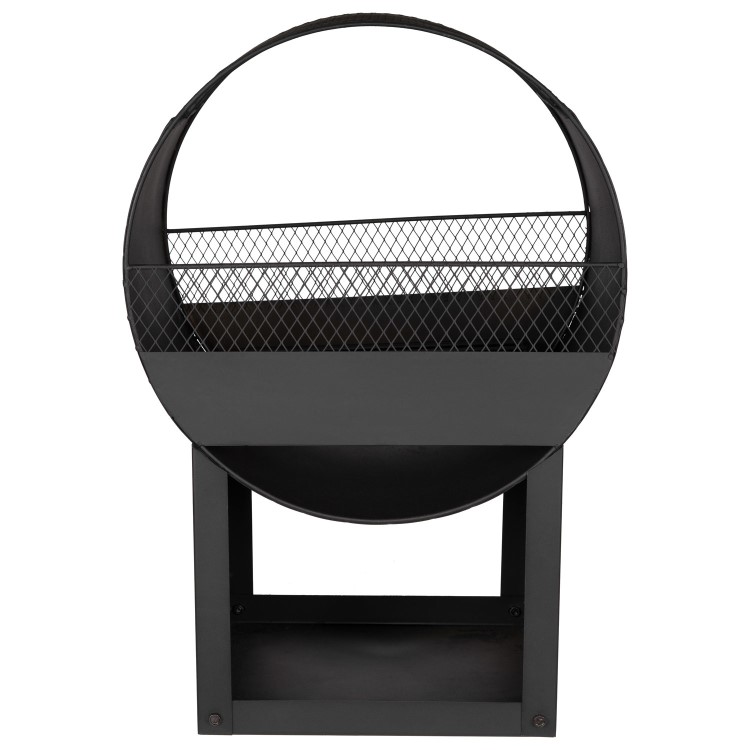 electriQ Outdoor Fireplace Style Fire Pit – Wood & Charcoal Garden Log Burner