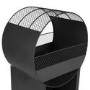 electriQ Outdoor Fireplace Style Fire Pit – Wood & Charcoal Garden Log Burner