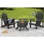 electriQ Wood or Charcoal Burning Fire Pit with BBQ Grill Function