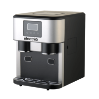 Refurbished electriQ Counter Top Ice Maker With Ice Crusher and Water Dispenser in Stainless Steel