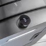 electriQ 100cm Curved Glass Island Cooker Hood - Stainless Steel