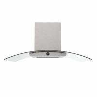 Refurbished electriQ eiqislprem100 100cm Island Premium Cooker Hood Stainless Steel