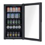 Refurbished electriQ eiqldf 98 Litre Drinks Fridge Black