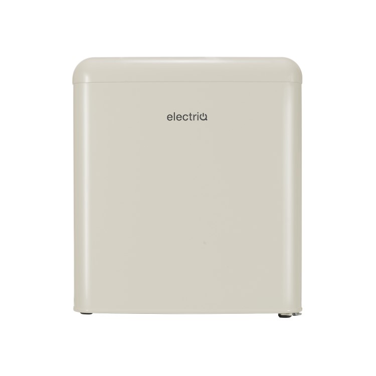 electriQ 45 Litre Freetanding Table Top Fridge Retro 48cm Wide - Cream
