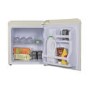 electriQ 45 Litre Freetanding Table Top Fridge Retro 48cm Wide - Cream