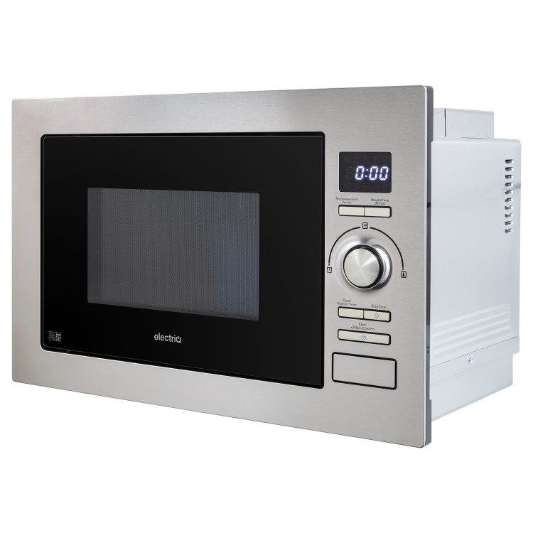 GRADE A2 - electriQ 25L 900W Stainless Steel Microwave With Grill