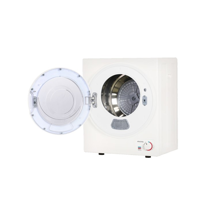 Refurbished electriQ eiqmtd2w Freestanding Vented 2.5KG Tumble Dryer White