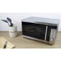 GRADE A2 - electriQ 20L 800W Freestanding Microwave with Digital Display in Stainless Steel - EIQMW20LSS