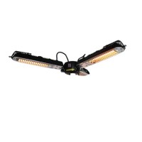 Refurbished electriQ eiqodels Outdoor Overhead Parasol Heater Black