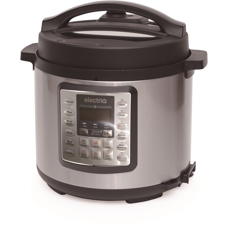 GRADE A1 - electriQ 5.5L 12-in-1 Electric Multifunction Pressure Cooker 