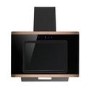 electriQ 60cm Sloping Black Copper Rose Gold Cooker Hood