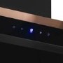electriQ 60cm Sloping Black Copper Rose Gold Cooker Hood