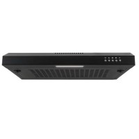electriQ 60cm Visor Cooker Hood - Black