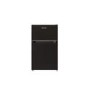 Refurbished electriQ eiqucffb Freestanding 86 Litre 60/40 Under Counter Fridge Freezer Black