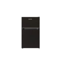 Refurbished electriQ eiqucffb Freestanding 86 Litre 60/40 Under Counter Fridge Freezer Black