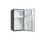 Refurbished electriQ eiqucffb Freestanding 86 Litre 60/40 Under Counter Fridge Freezer Black