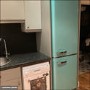 Refurbished electriQ 60/40 Retro Freestanding Fridge Freezer - Blue